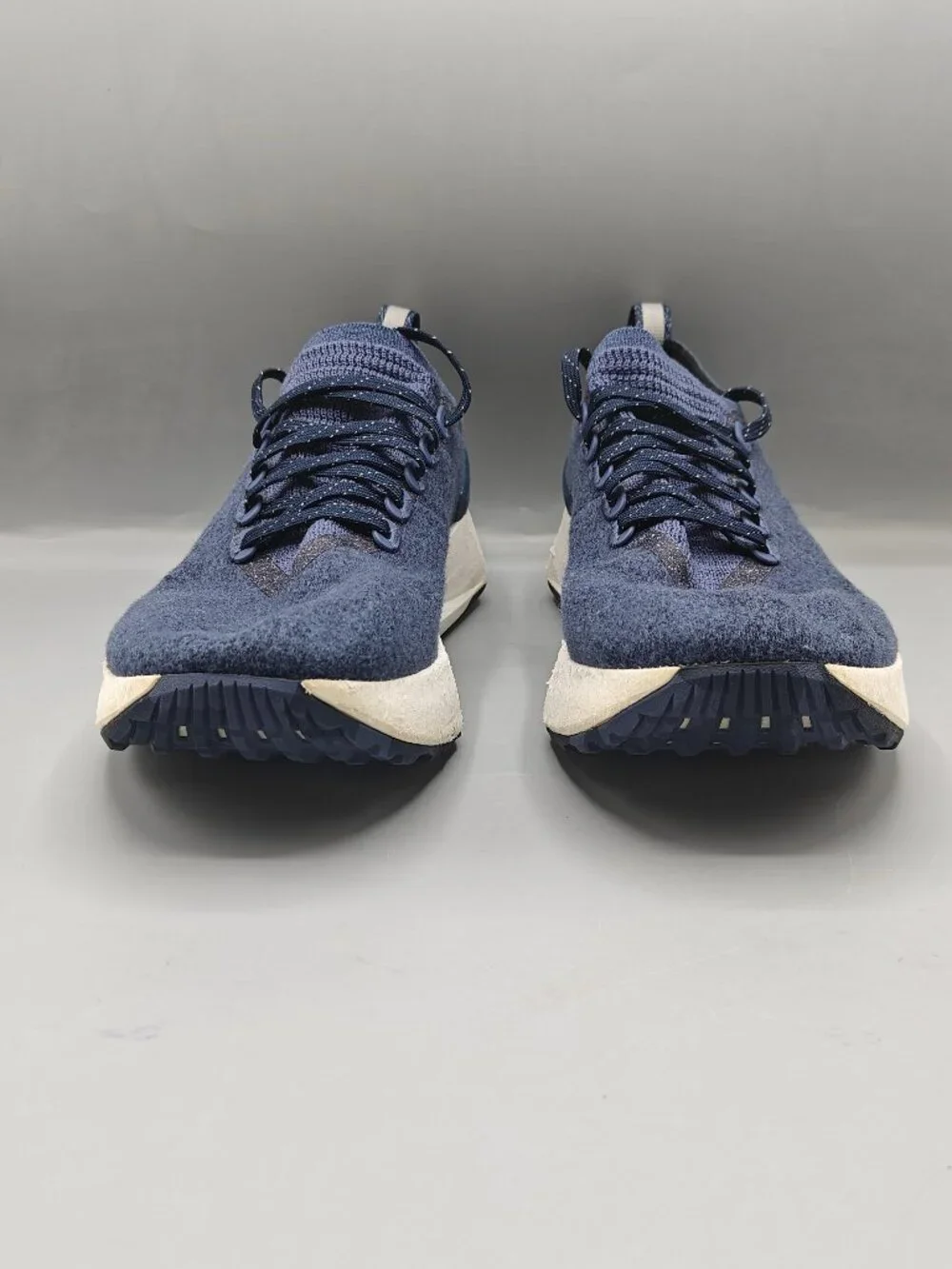 Allbirds Wool Flyer Mizzles Navy Blue Athletic Lace Up Running Shoes Men's